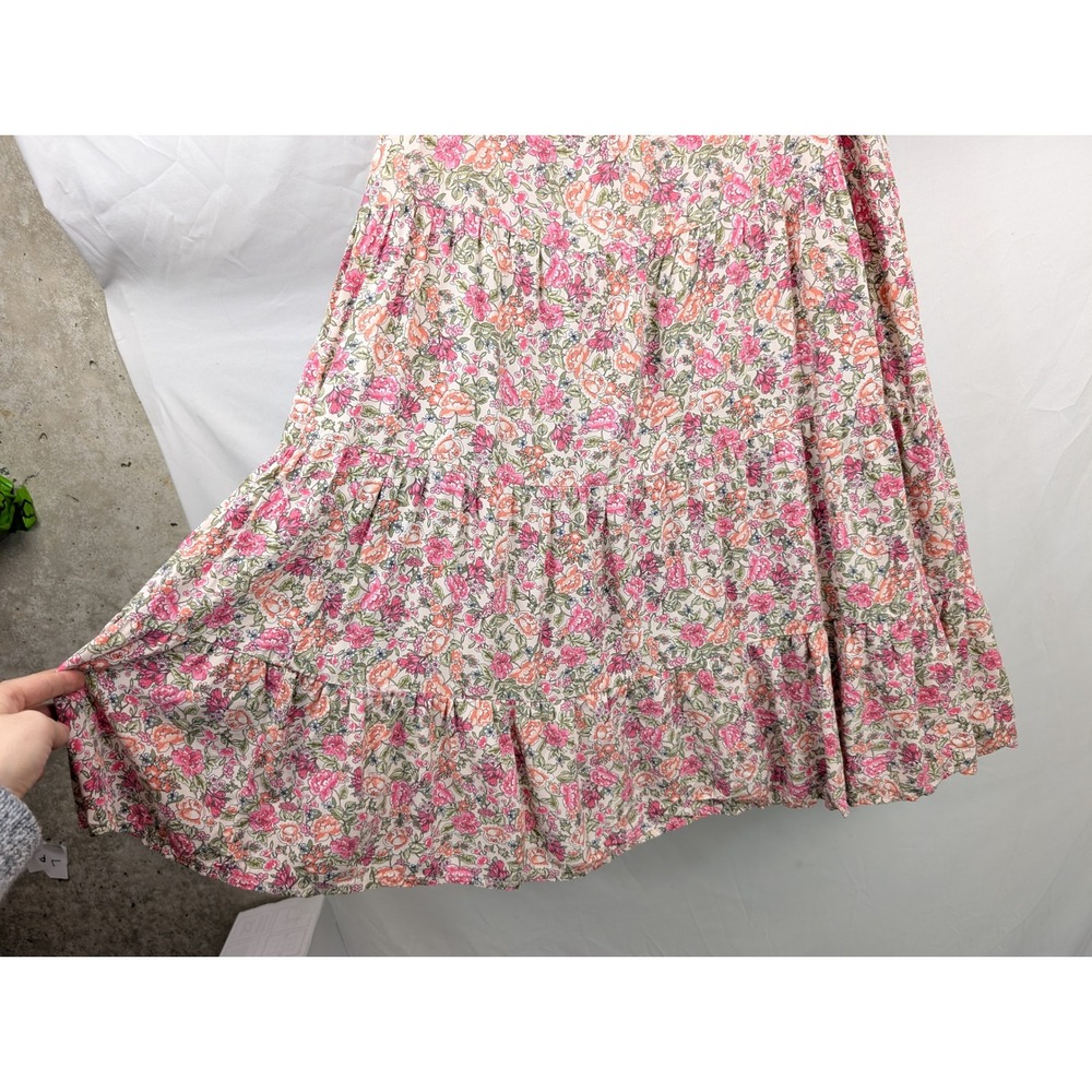 Old Navy Pink Floral Midi Dress - Picture 4 of 9